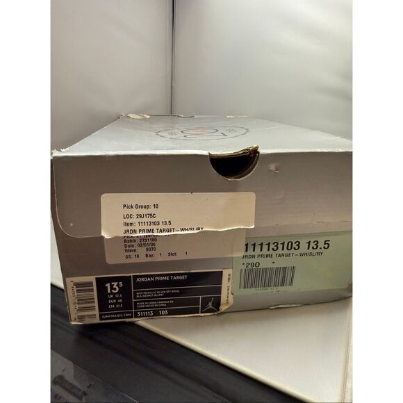 Jordan Prime Target 311113-103 White Sport Royal Men’s 13.5 • DS w/ OG Box main image 11